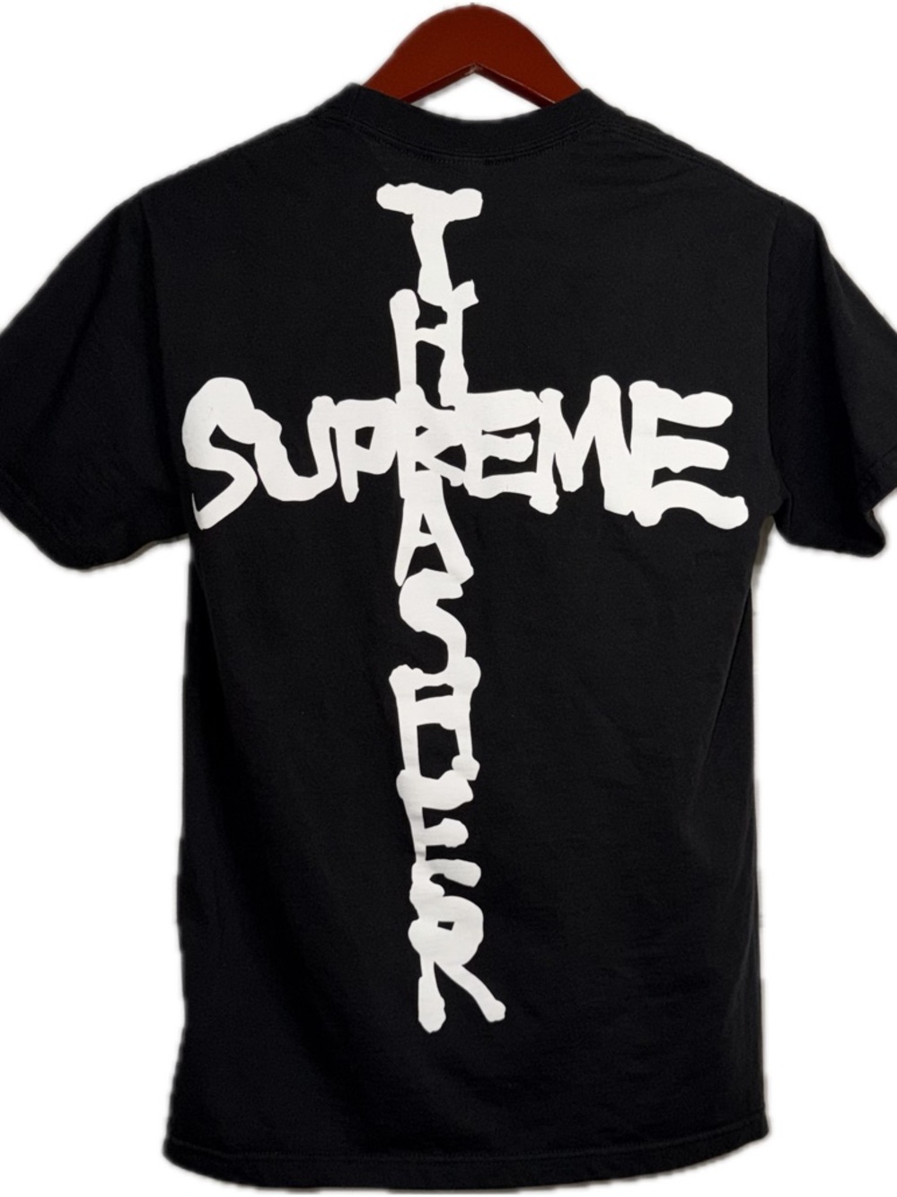 Supreme x Thrasher Cross Tee FW24 Excellent Condition. Small. Black/White